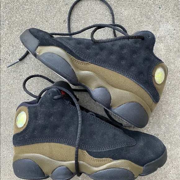 Nike Jordan Xlll Olive Kids Size 13C Rare - Picture 1 of 7